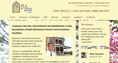 Desktop Screenshot of nollfuneral.com